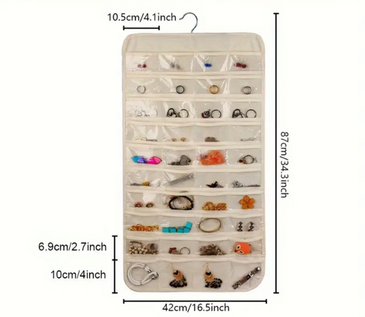 Double sided jewellery organiser