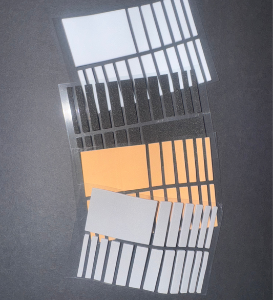 Ring size adjustment stickers