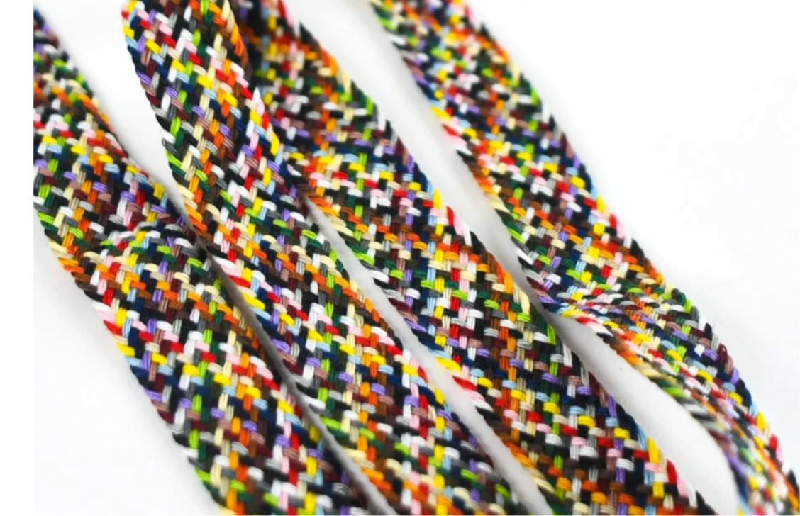 Rainbow thread braid
