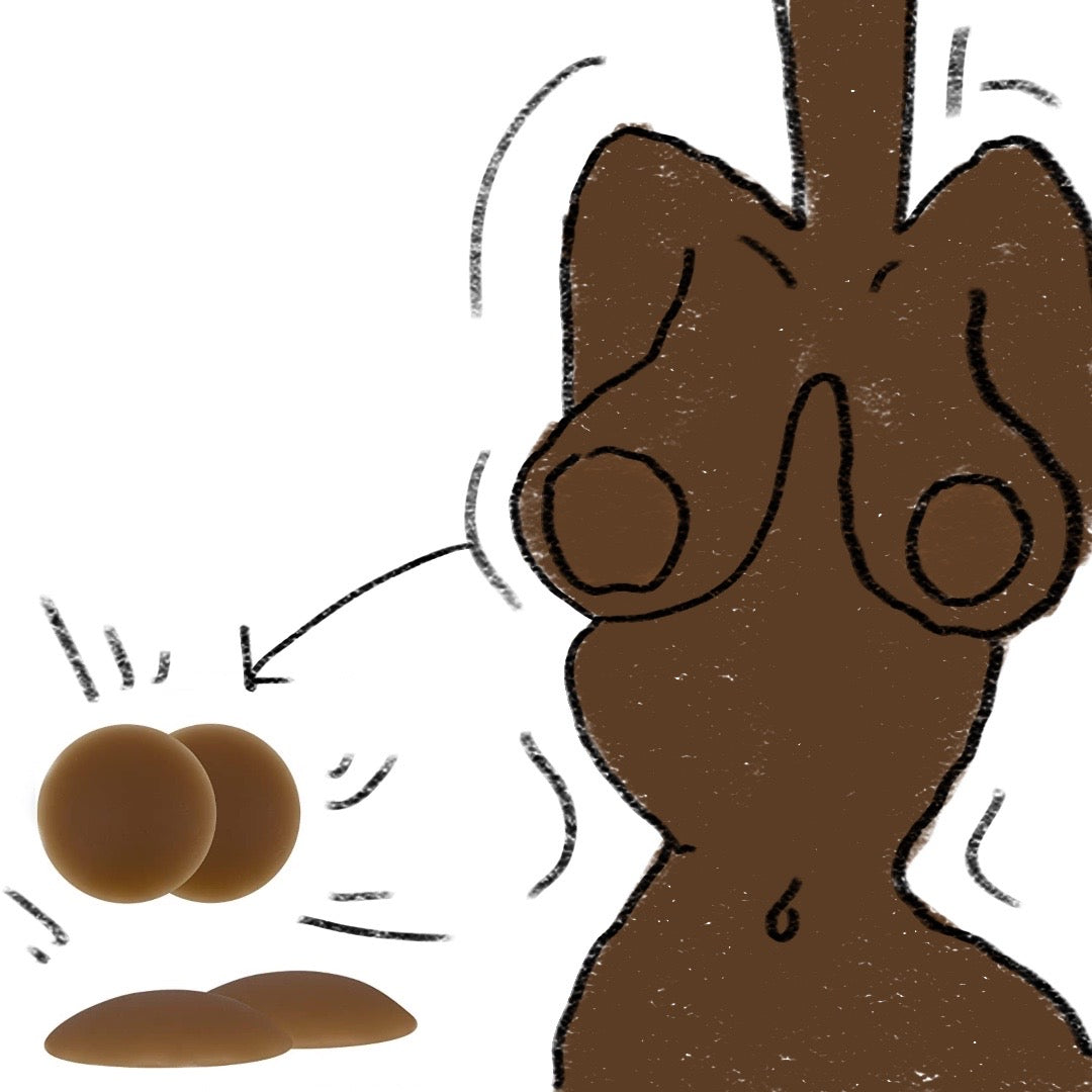 Silicon nipple stickies