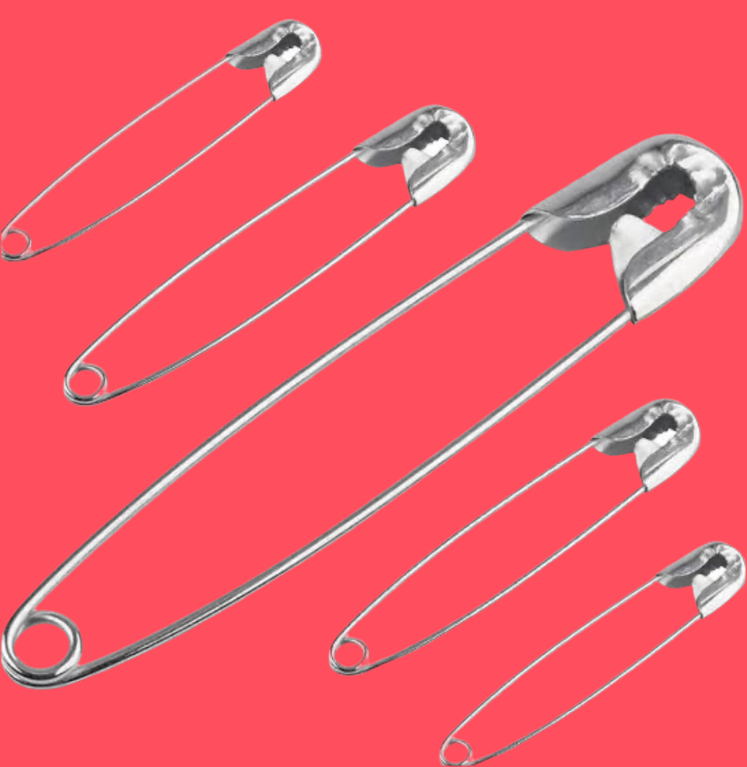 Super steel safety pins