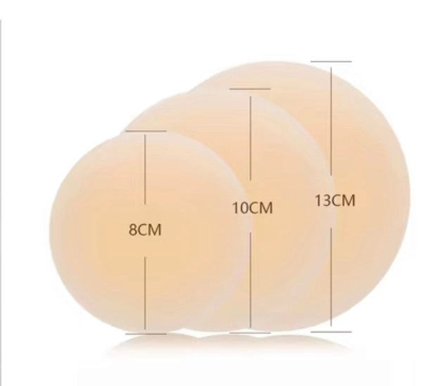 Nipple covers - silicone , non adhesive.