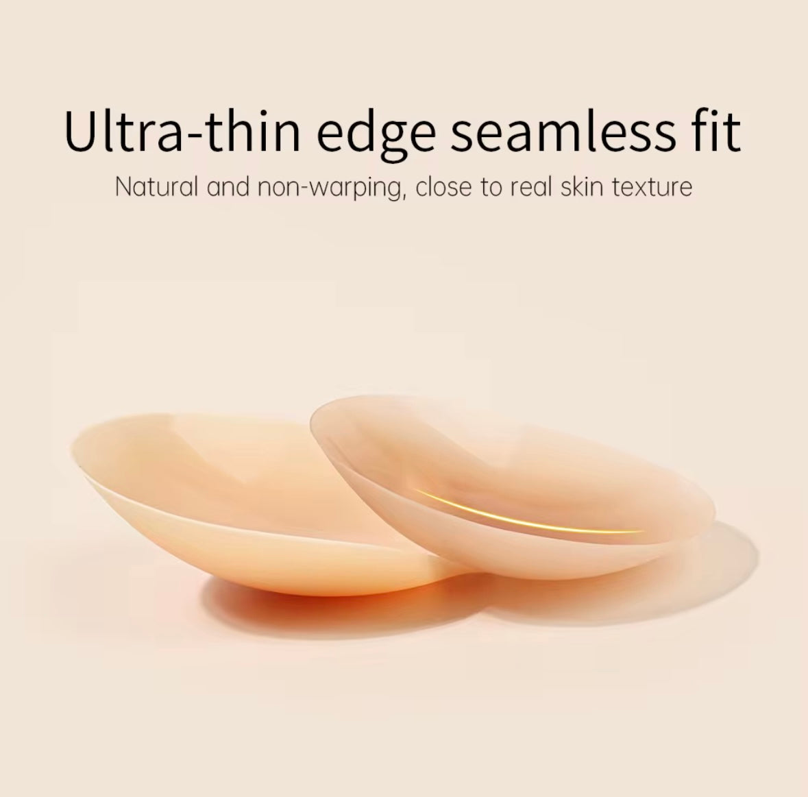 Nipple covers - silicone , non adhesive.