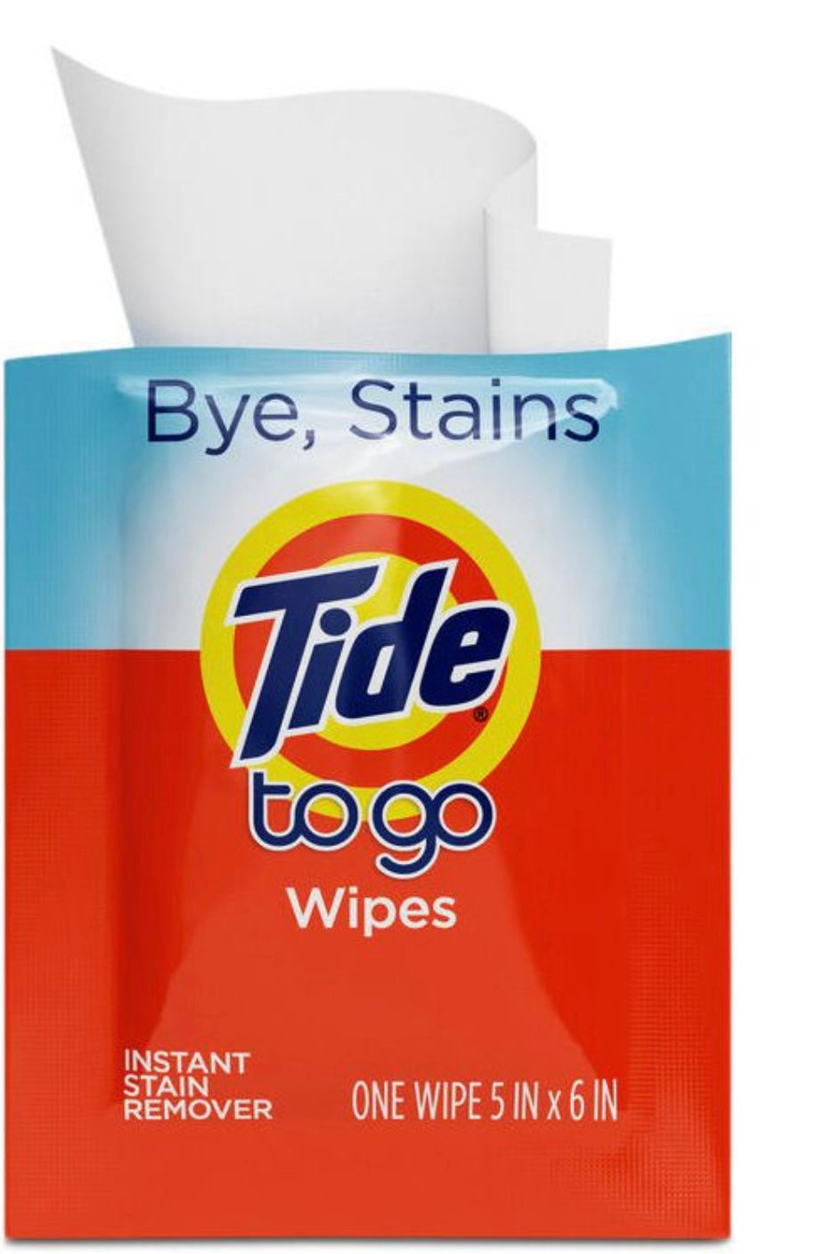 Tide To Go instant stain removing wipes